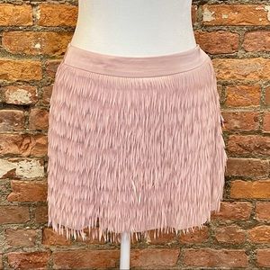 Express Fringe Skirt Blush Sz 10